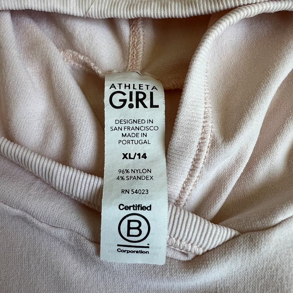 Athleta Girl Pink Hoodie XL/14 - Picture 7 of 8
